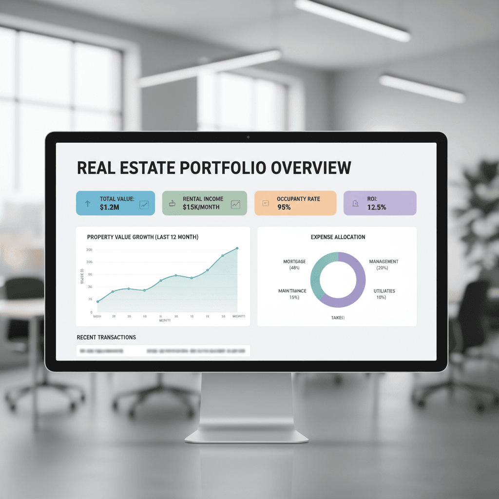Real estate deal analysis dashboard