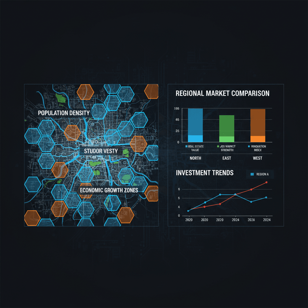 Market comparison geographic interface